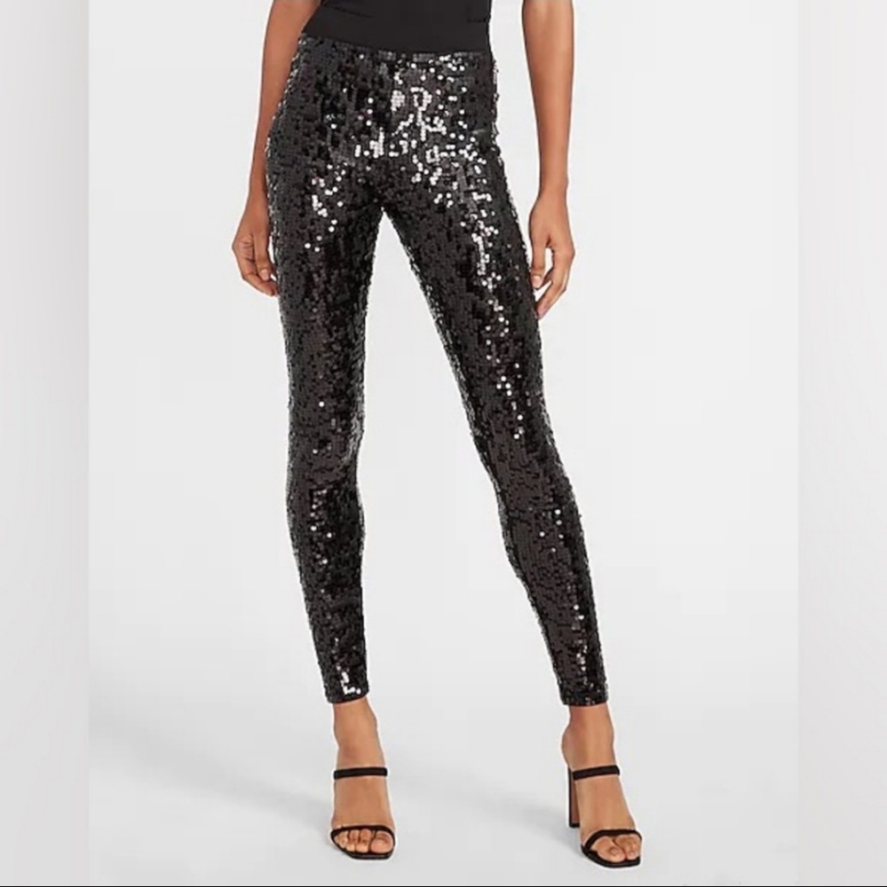 NWT Express Sequin Leggings